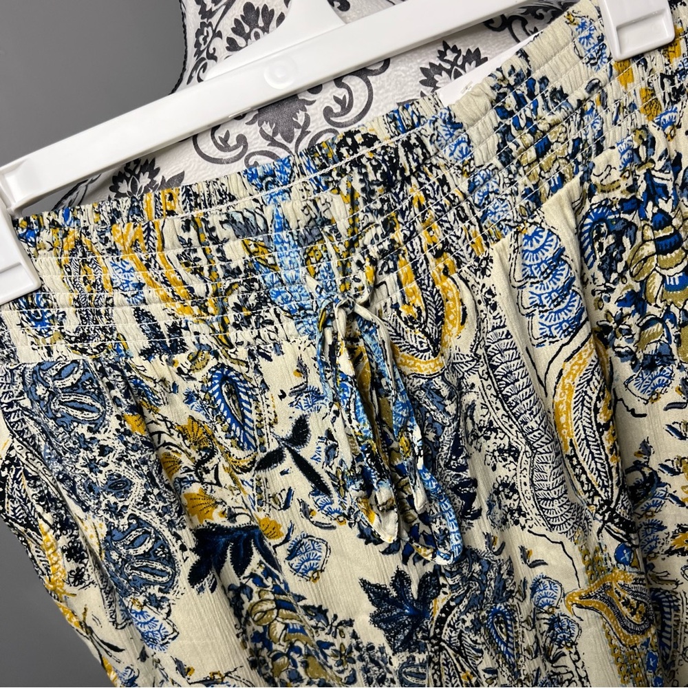 Maurices Paisley High Rise Wide Leg Pant NWT Boho Beach Resort Vacation - Picture 6 of 13